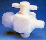 フッ素樹脂二方/三方ボールバルブ装置用(PTFE)