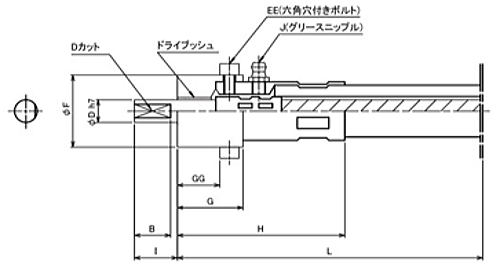 フレックスシャフト　チューブ付　DSタイプ