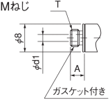 サービスティー　プッシュワンAシリーズ形状図